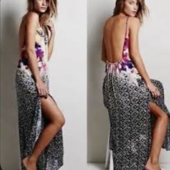 FREE PEOPLE Low Back Maxi Dress XS - Picture 4 of 11